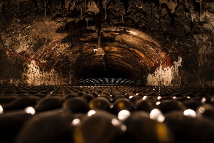 a person in a dark room