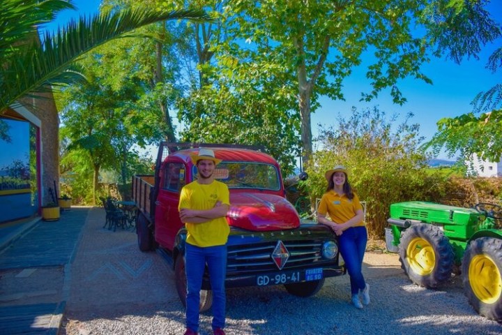 a person standing in front of a truck
